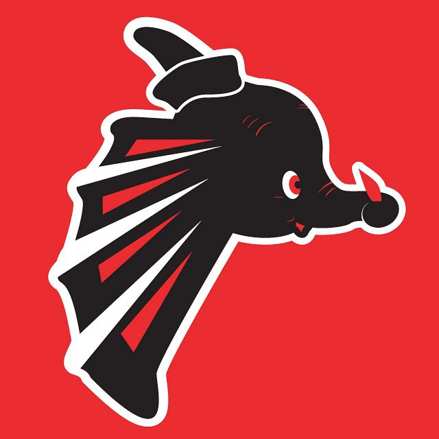Atlanta Dumbos logo DIY iron on transfer (heat transfer)